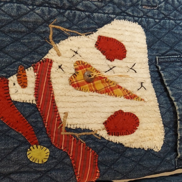 Haiks Denim Jacket Size L Christmas Vintage look. - Picture 7 of 14